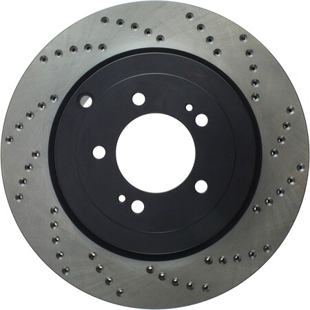 Centric Parts Sport Cross Drilled Brake Rotor, 128.46075L 128.46075L